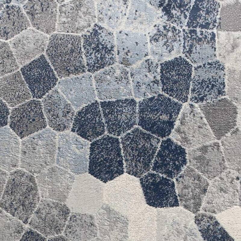 HomeRoots Cobblestone Contemporary Runner Area Rug - 132 in. x 27 in. x 0.4 in.