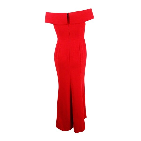 calvin klein red gown