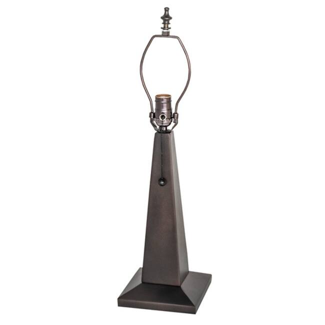 Meyda Tiffany 11717 Obelisk Mission 14" Tall Lamp Base - Natural