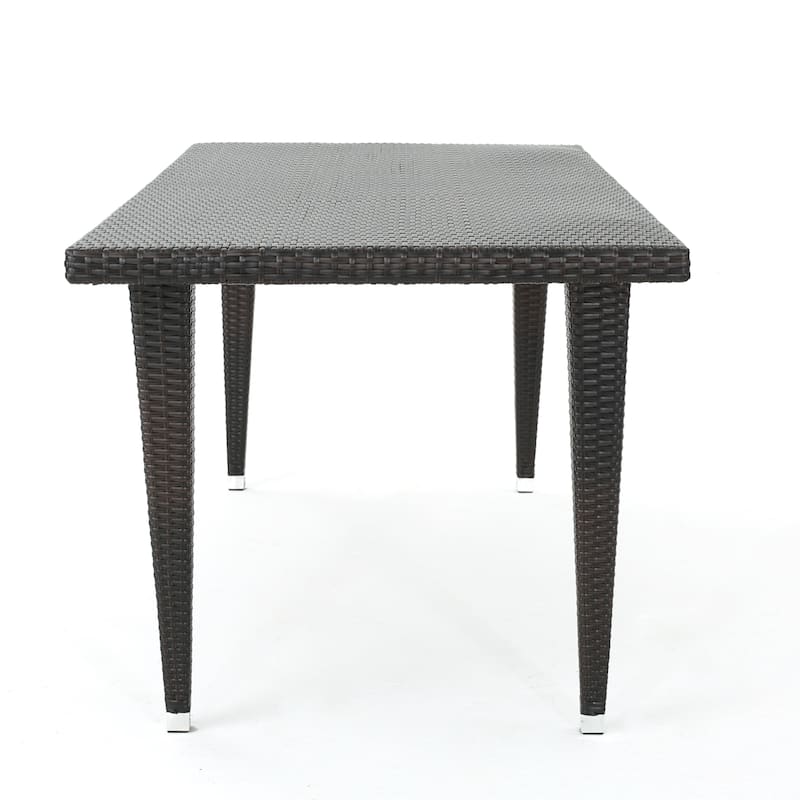 Dominica Outdoor 73.5-inch Rectangular Wicker Dining Table by Christopher Knight Home - 73.50 x 33.50 x 29.00