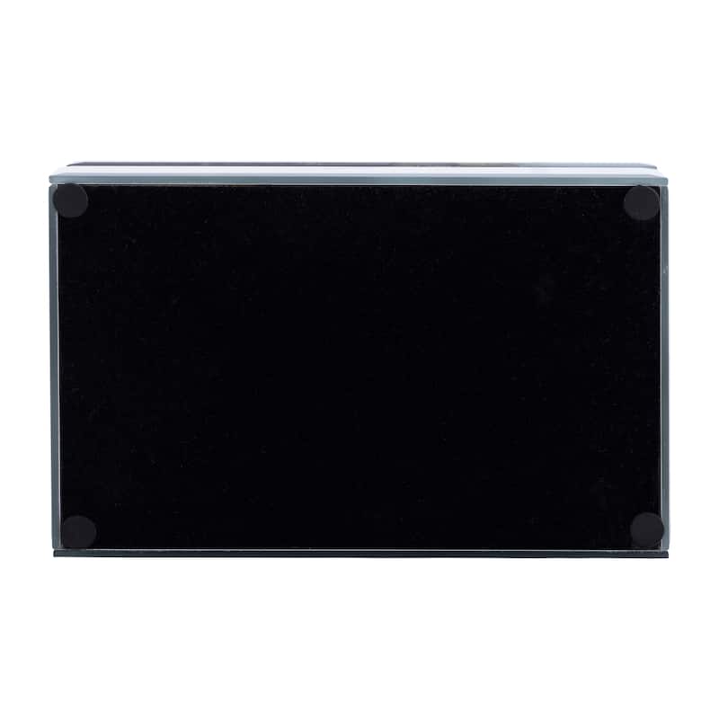 Modern Statement Decorative Box with Abstract Finish and Lid