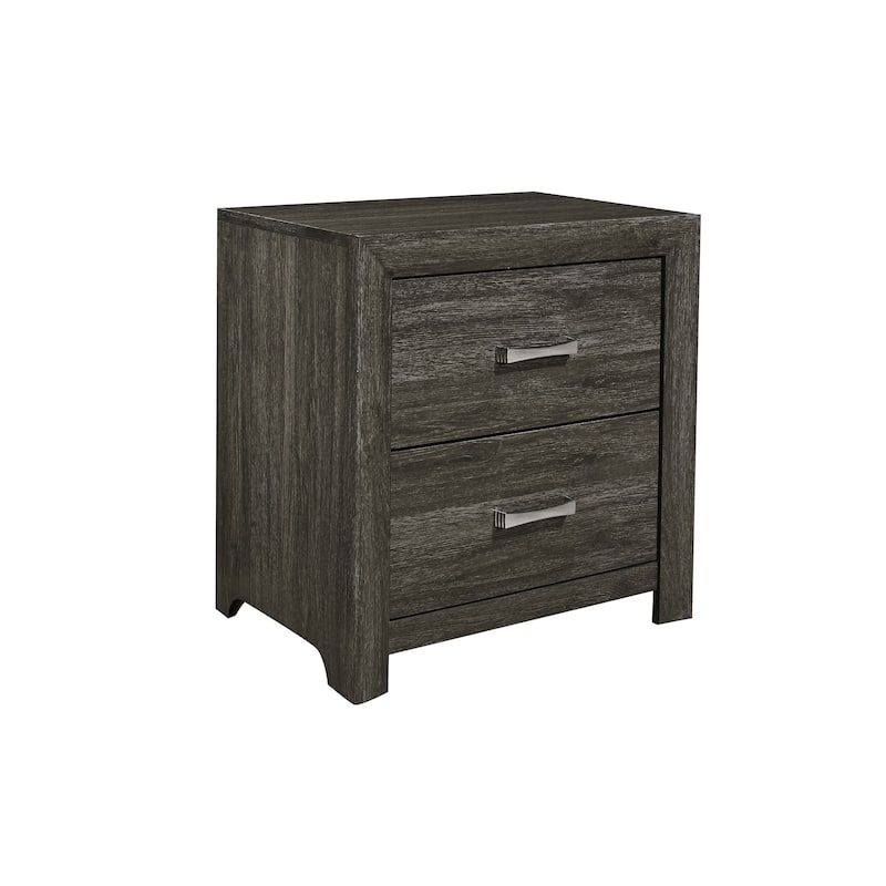 Nightstand 1pc Chrome Tone Handles