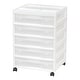 preview thumbnail 1 of 2, 5-Case Scrapbook Cart White