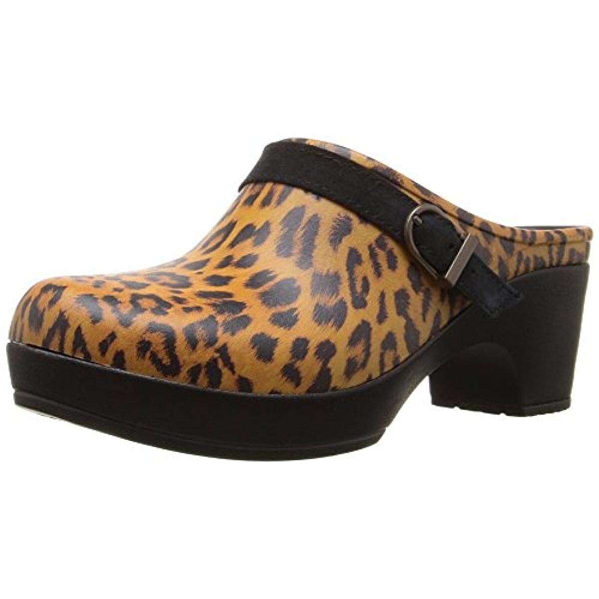 leopard print crocs