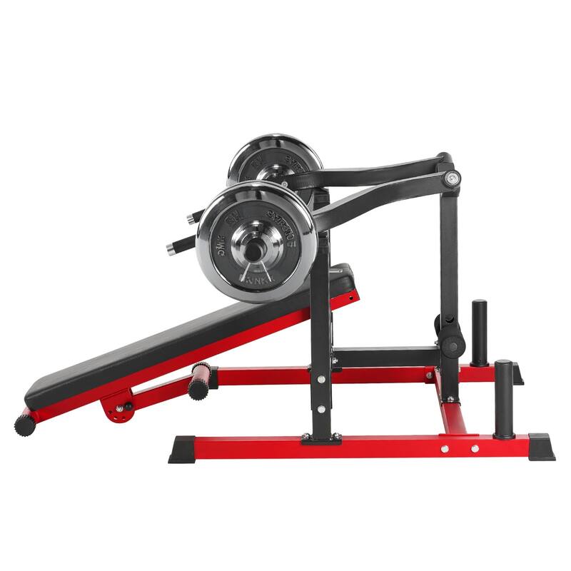 Carbon Steel Chest Press Bench Adjustable Seat and Handles Multi-Position for Full Body Workout - 63” x 61” x 30”