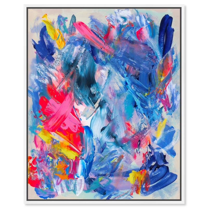Colorburst Mirage Canvas by Art Remedy - White - 16" x 20"