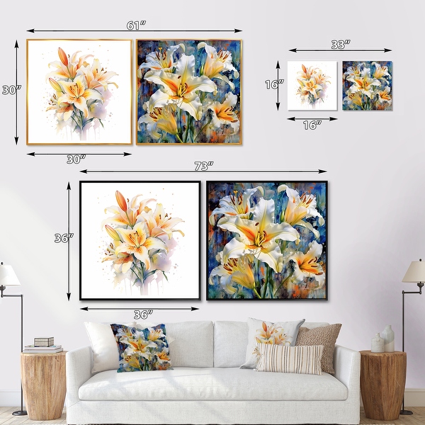 Lilly　0504 LIVING LUXURY 13 in. Cream White Artificial Stargazer Lily