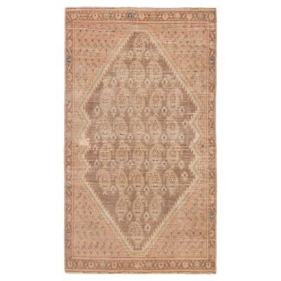 ECARPETGALLERY Hand-knotted Antalya Vintage Brown Wool Rug - 3'6 x 6'1