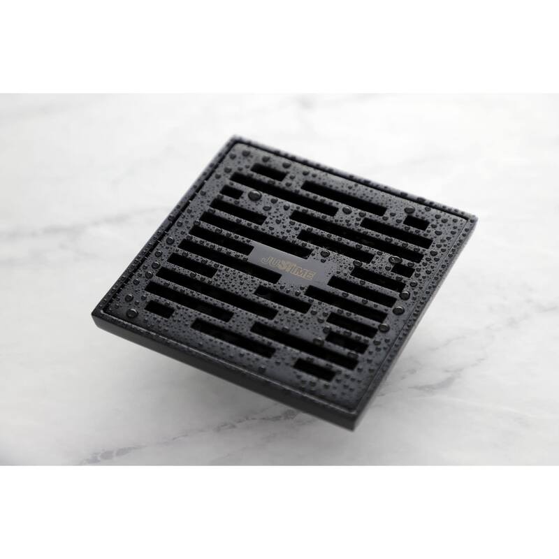 Kingston Brass Watercourse 4" Wide Transit Square Shower Drain