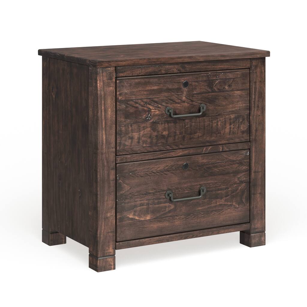 Pine Hill Lateral File Cabinet in Rustic Pine