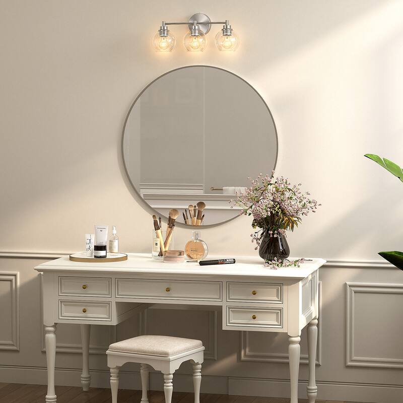 Dimmable Bathroom Vanity Light Globe Glass Shades