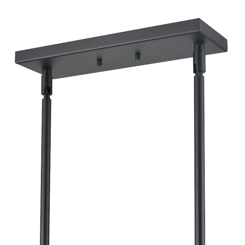 Dylan 39-inch Wide 4-Light Linear Chandelier in Matte Black
