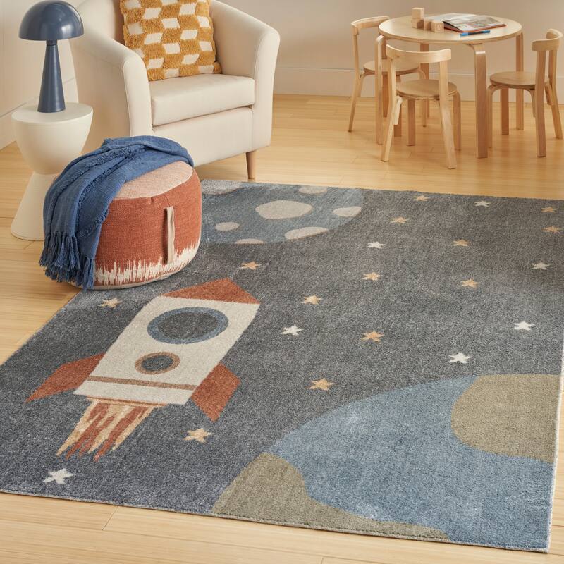 Nourison Astra Machine Washable Graphic Area Rug