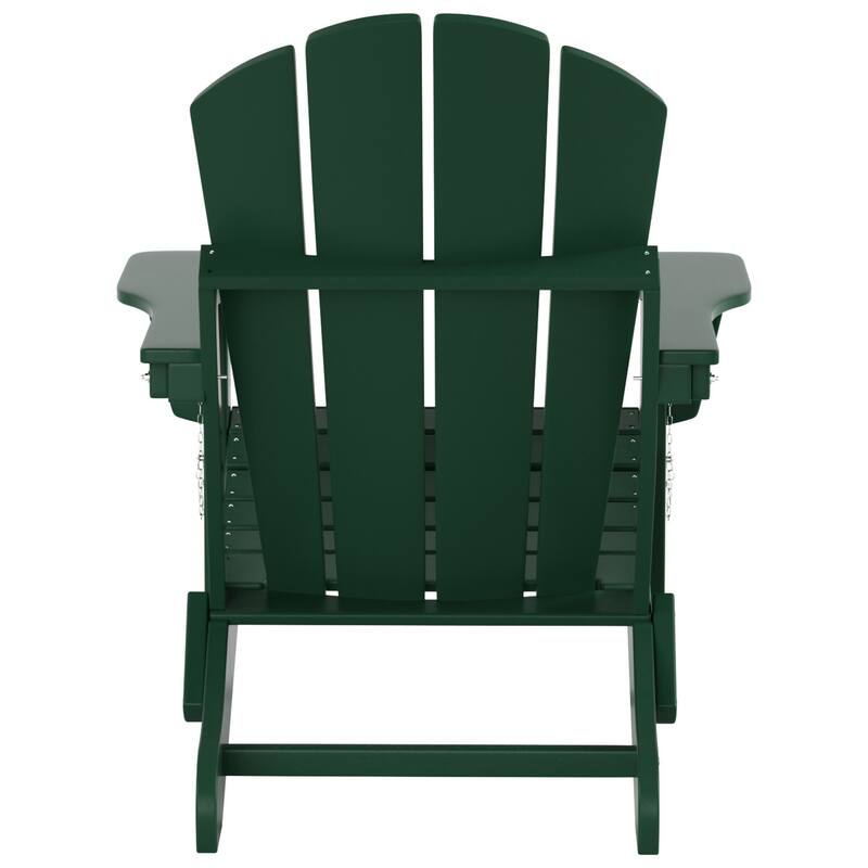 POLYTRENDS Laguna Outdoor Eco-Friendly Poly Folding Adirondack Chair (Set of 2)
