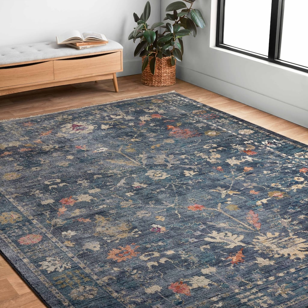 Alexander Home Jewel Boho Distressed Vintage Area Rug.