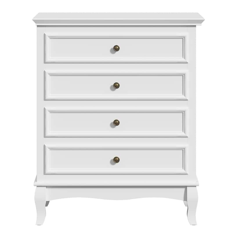 RoyalCraft White 4 Drawer Dresser - White