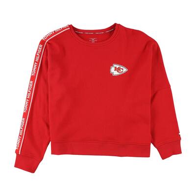 Tommy Hilfiger Womens Kansas City Chiefs Sweatshirt,, Red, Small