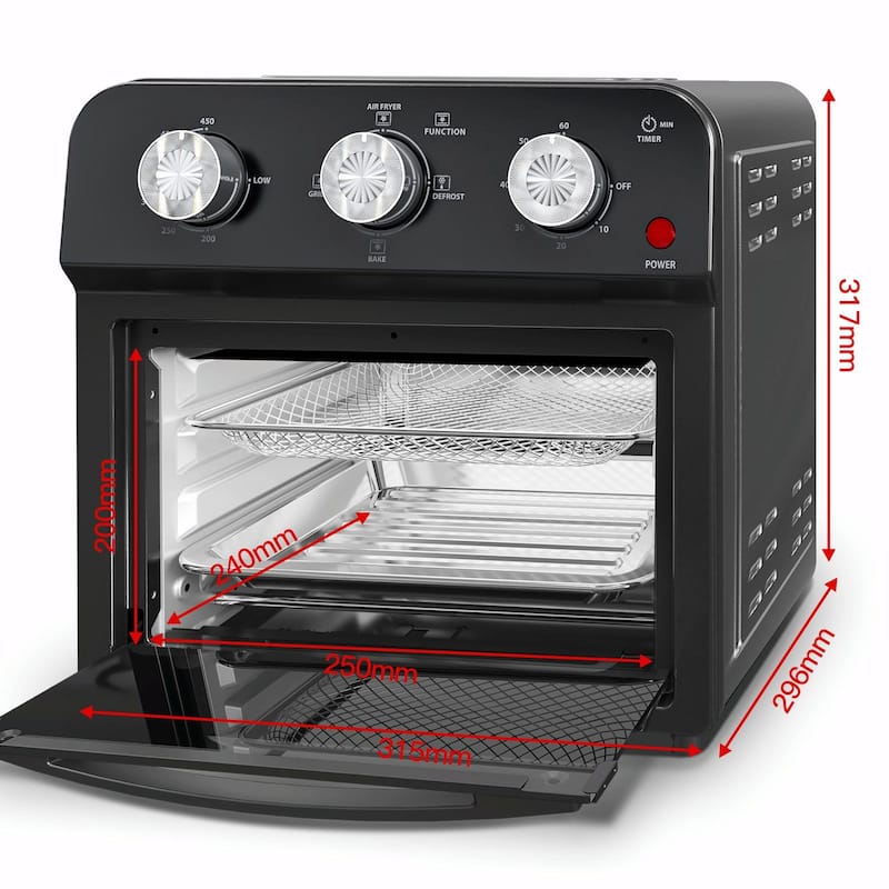 12.5 Quart Air Fryer Convection Toaster Oven, 1500W, 4 Cooking Modes, 7-in-1 Multifunction