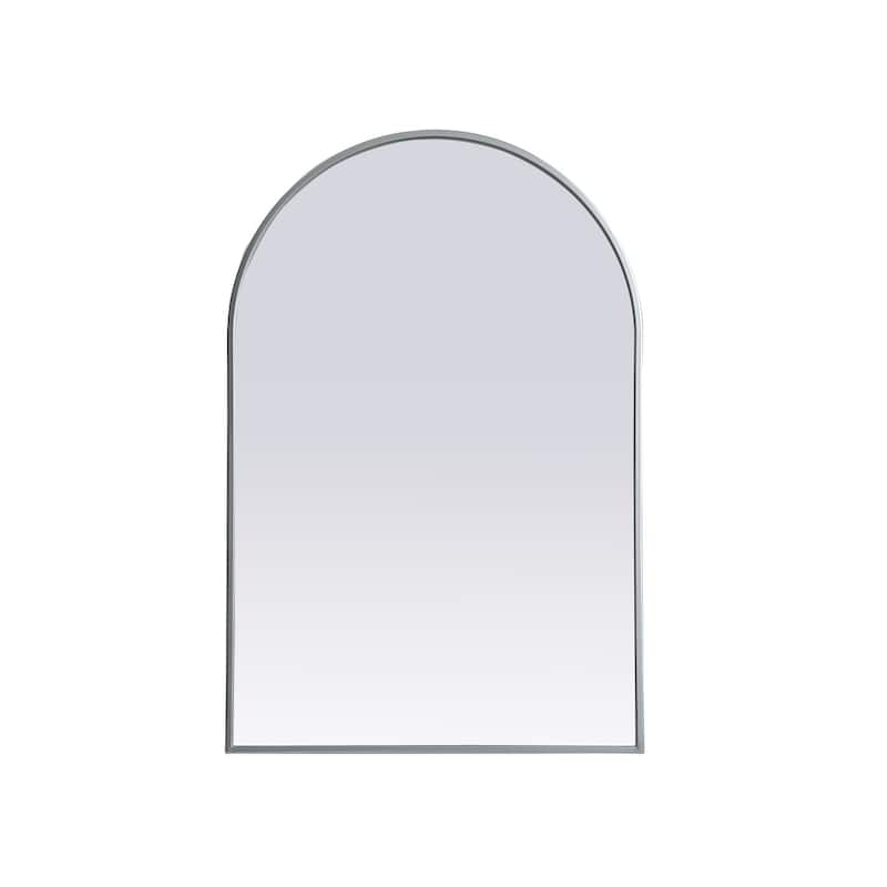 Indigo Home Metal Frame Arch Mirror 24x36 Inch