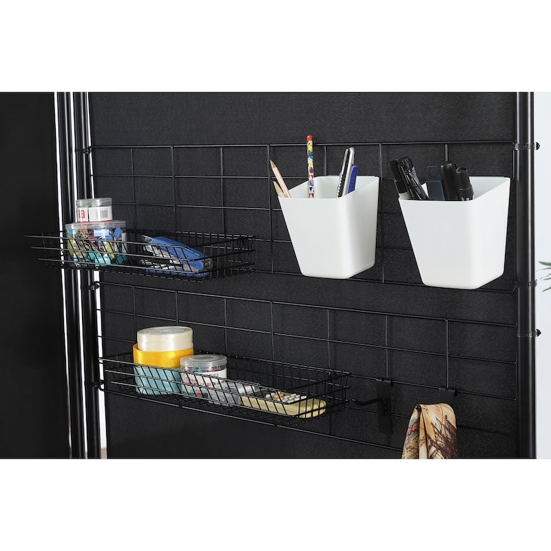Proman Products Galaxy II Indoor/Outdoor Room Divider (2-Panels, 24" w / panel)with Accessory Rack