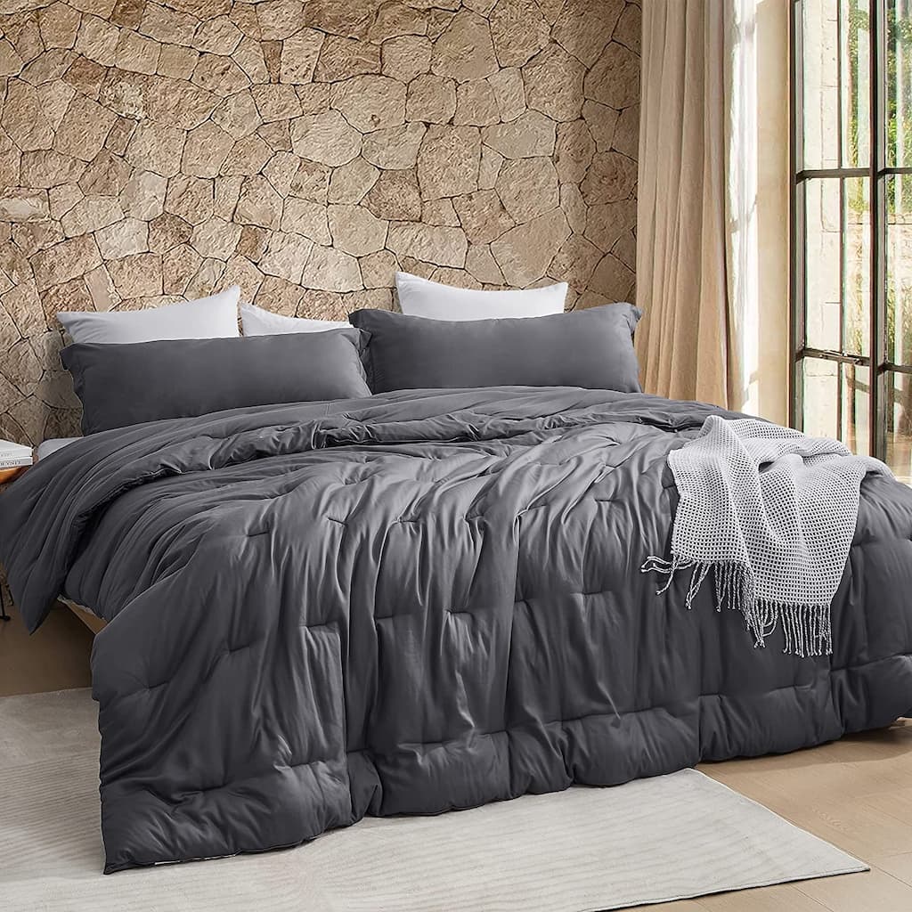 Butter - Coma Inducer® Oversized Cooling Comforter Set - Peppercorn Gray