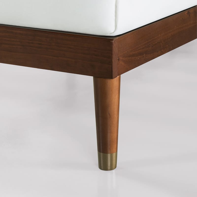 Priage by Zinus Deluxe Mid-century Wood Platform Bed