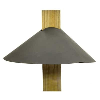 Achla Designs Squirrel Deflector For 4 by 4 Post, 18 Inch Diameter, Black Powder Coat Finish