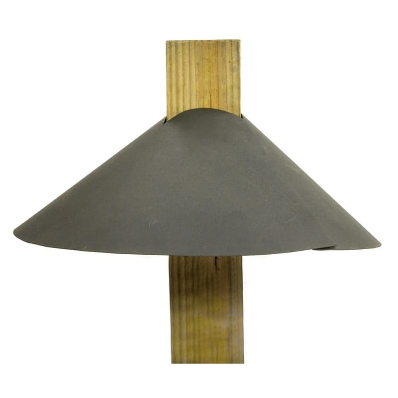 Achla Designs Squirrel Deflector For 4 by 4 Post, 18 Inch Diameter, Black Powder Coat Finish