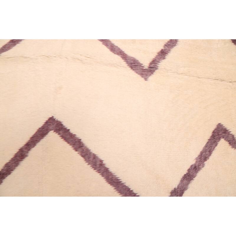 ECARPETGALLERY Hand-knotted Pak Finest Marrakesh Cream Wool Rug - 6'10 x 9'8