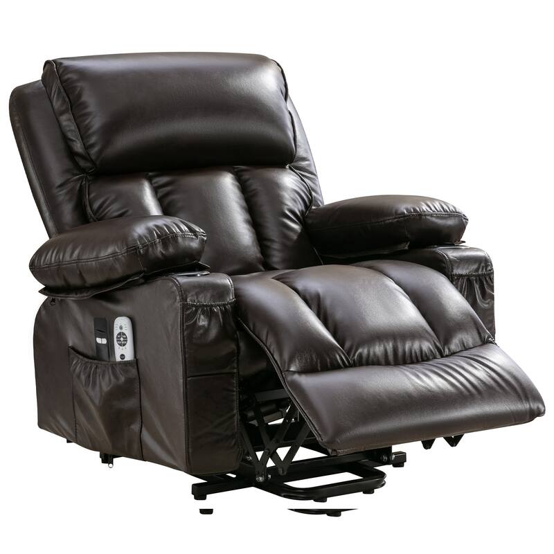 Large Power Lift Recliner Chair with Heat & 8‑Point Massage