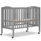 preview thumbnail 1 of 4, Dream On Me Folding Full Size Convenience Crib - Steel Grey Steel Grey