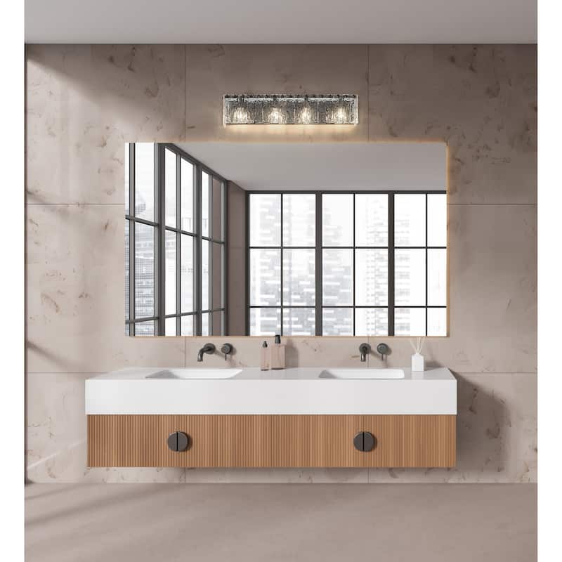 Z-Lite Glacier 4 Light Vanity - Matte Black