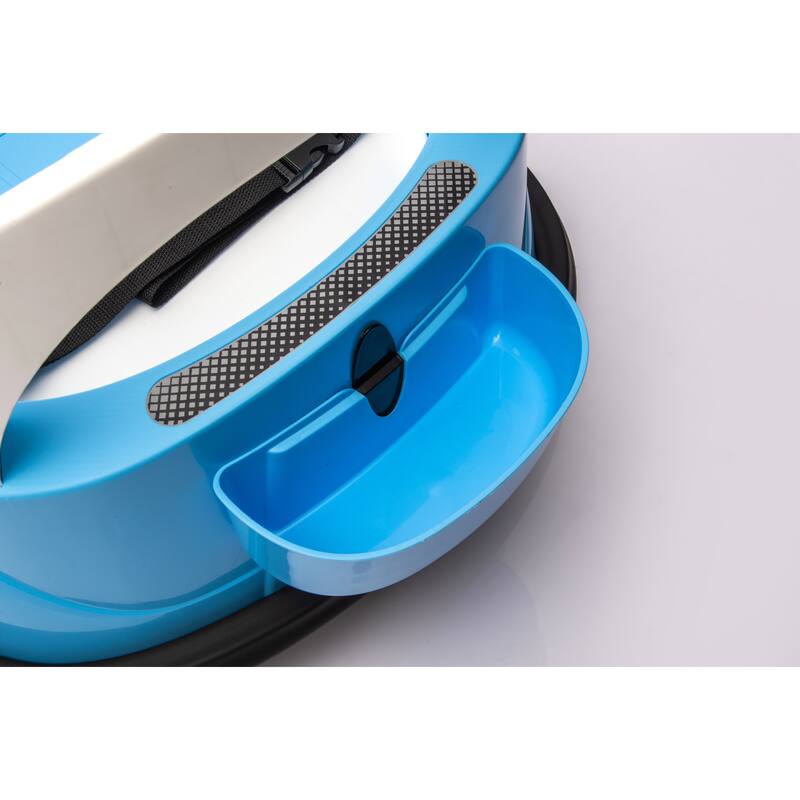 Kids Bumper Car Ride-On Bumper Car with Remote Control, Blue Battery Powered Electric Car with LED Lights