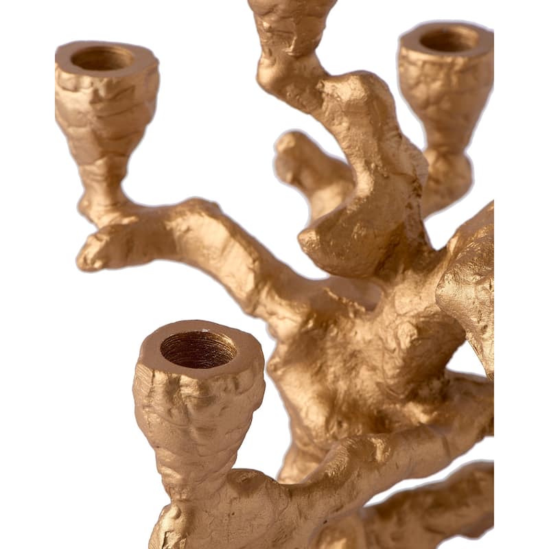 Candle Holder Apple Tree Gold S