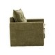 preview thumbnail 46 of 47, GALDWIN Chenille Upholstered 360°Degree Swivel Mid Century Modern Arm Chair for Living Room