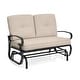 preview thumbnail 10 of 10, Costway 2-Person Outdoor Swing Glider Chair Bench Loveseat Cushioned - 47.5'' x 27'' x 33.5''