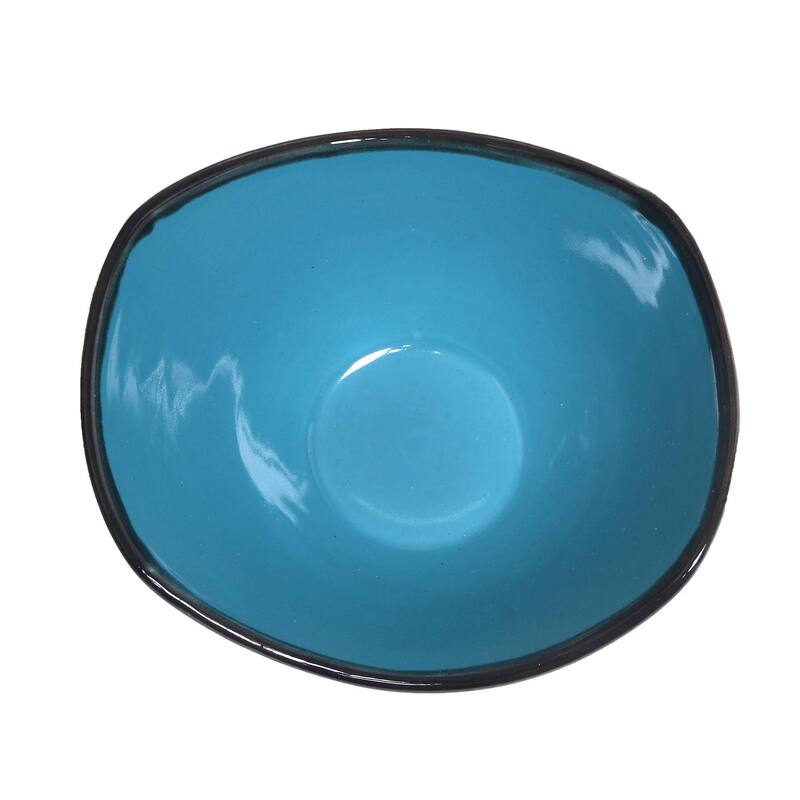 Handmade Blue Wave Ceramic bowl (Indonesia)