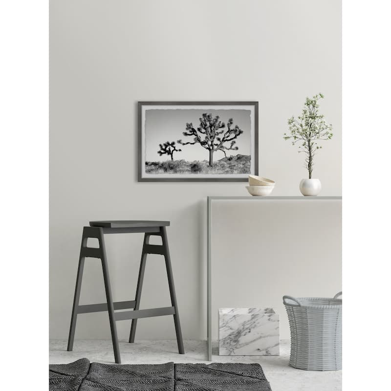 'Mountain Top Trees' Framed Painting Print