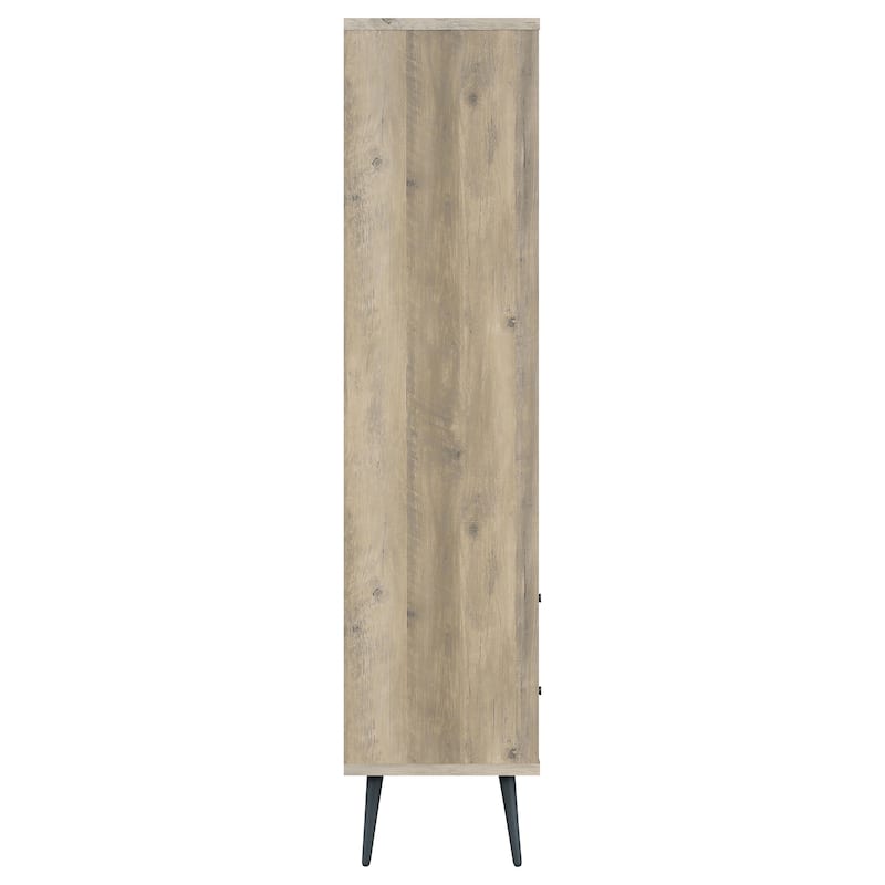 Maeve 70-inch 3-shelf Bookcase with Drawers Distressed Pine - 31.50" x 15.50" x 70.00"