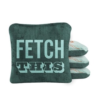 Go Fetch Teal Dual Sided Cornhole Bags