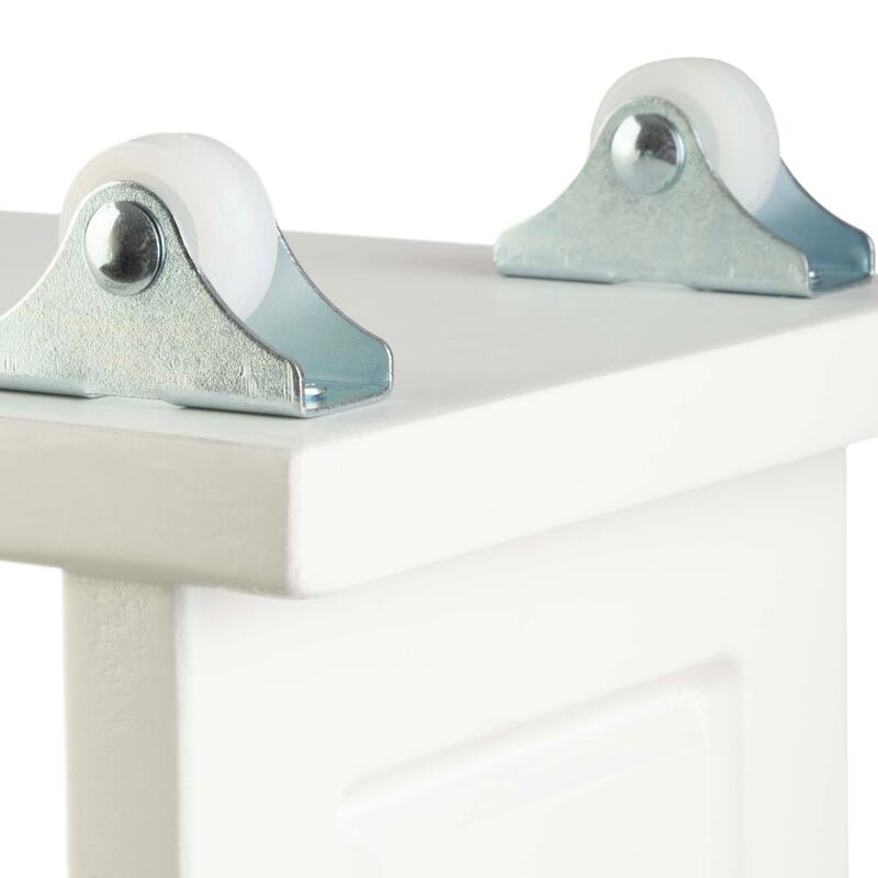 Lavish Home 4 Tier Slim Rolling Storage Cart with Handle and Wheels