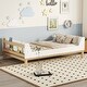 preview thumbnail 9 of 12, Twin Size Platform Bed with Bed-end Storage Book Rack