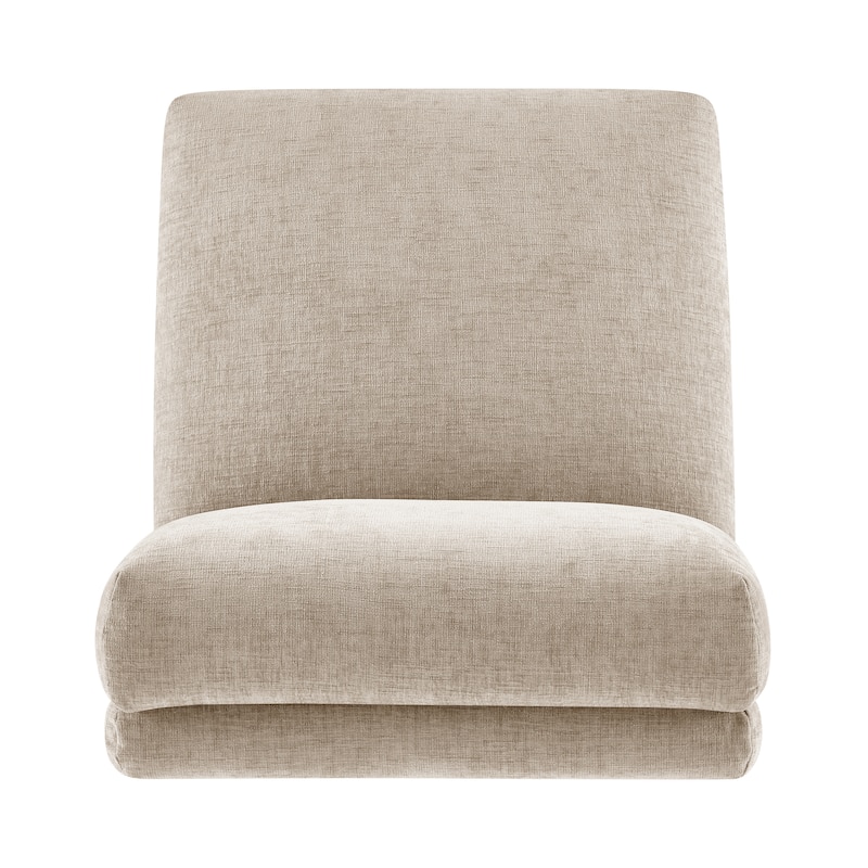 NPD Furniture Zenda Fabric Swivel Accent Chair with Wooden Base