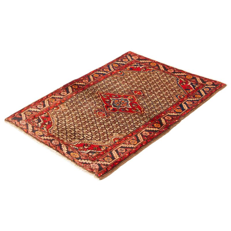 ECARPETGALLERY Hand-knotted Andelz Brown Wool Rug - 3'6 x 5'1