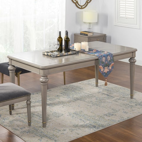 Dauphin Rectangular 6-Seater or 8-Seater Dining Table, Gray Cashmere