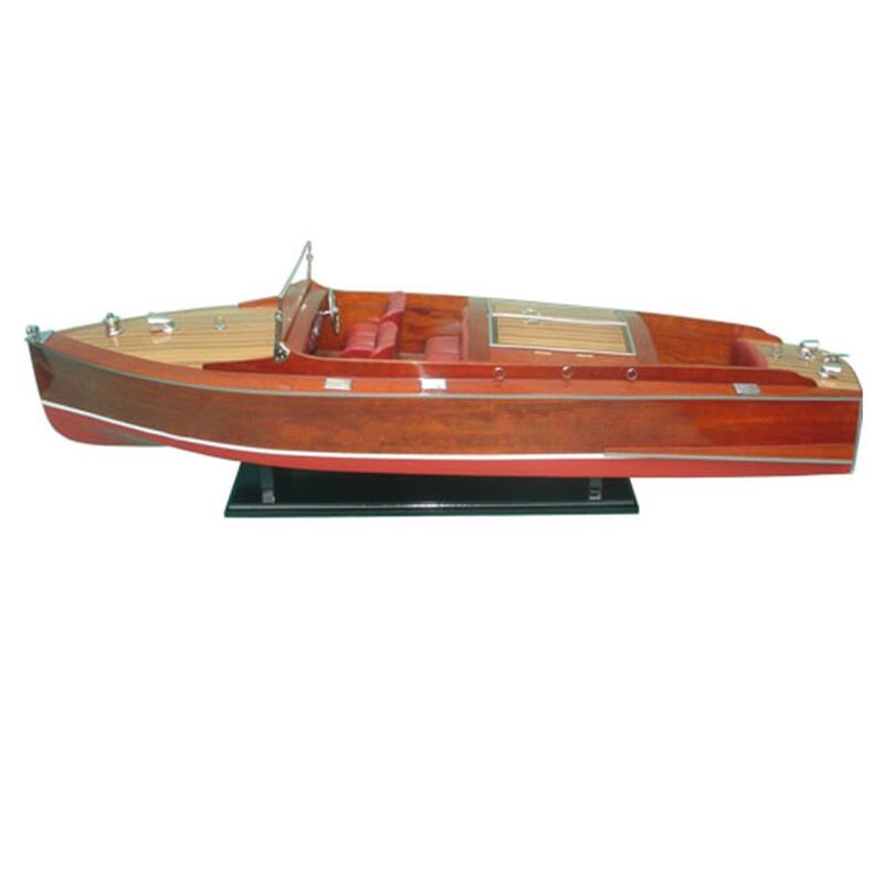 Chris Craft Runabout Painted Ready for RC Medium Speedboat Model