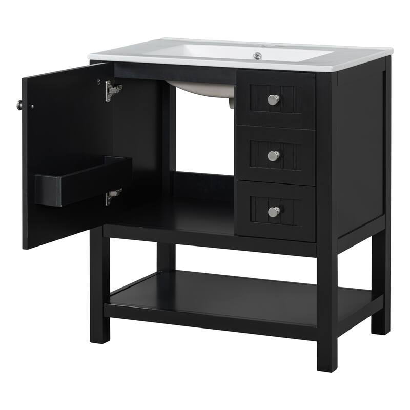 Bathroom Vanity Cabinet with Ceramic Sink