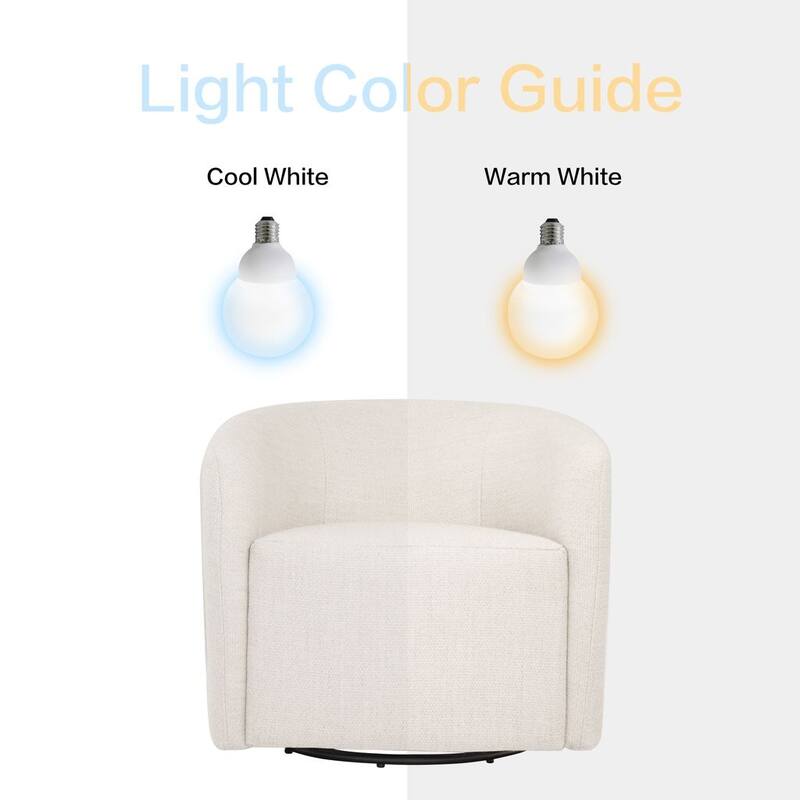 HomePop Nora Upholstered Swivel Accent Chair