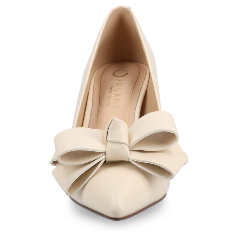 Journee Women's Crystol Medium and Wide Width Evening Pumps