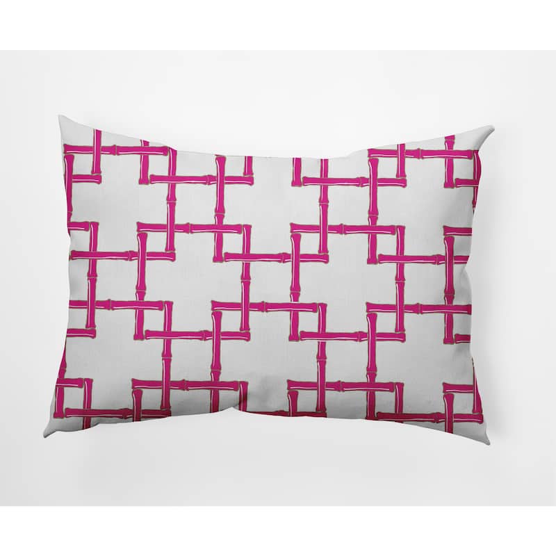 Bamboo Indoor/Outdoor Throw Pillow - Orchid - 14" x 20"